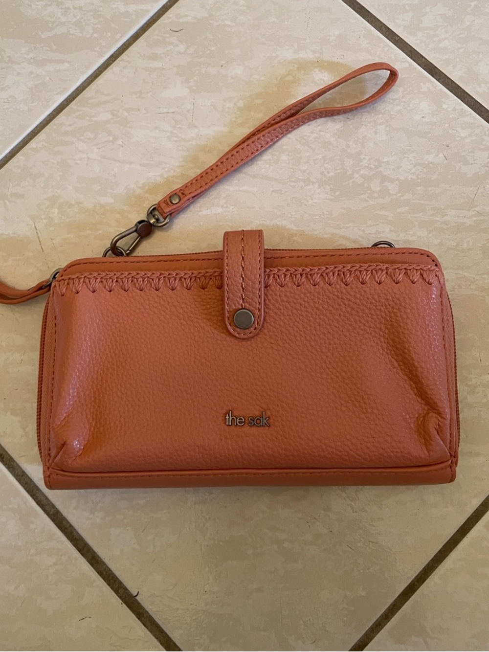 The Sak Coral Wristlet Clutch with Detailing